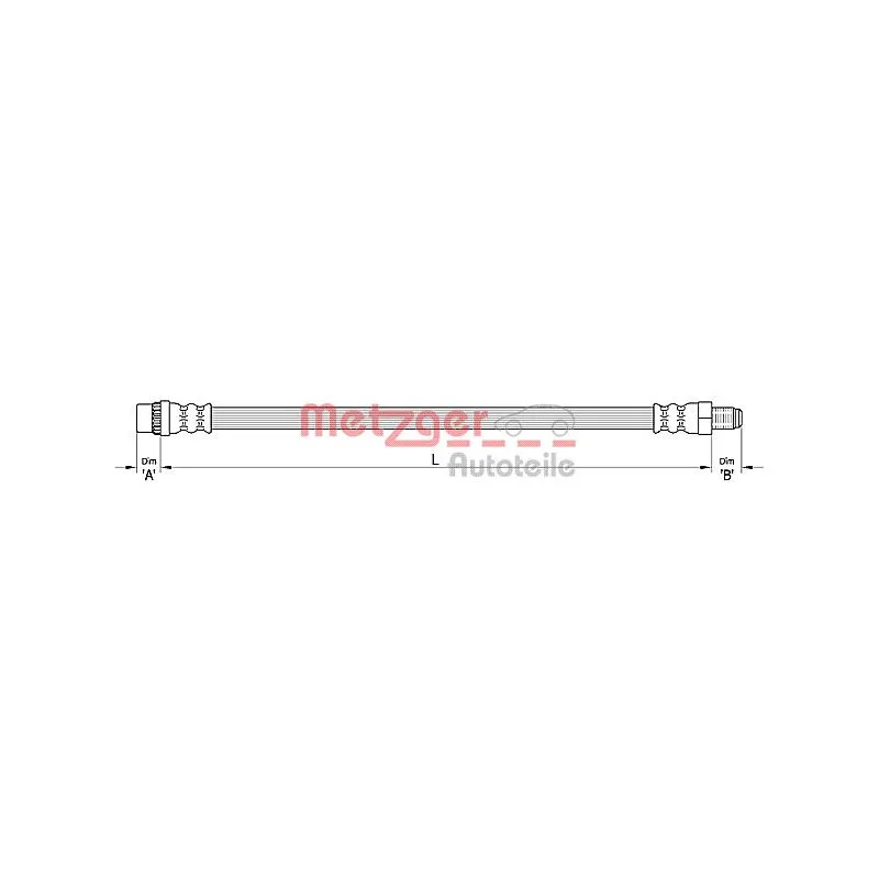 Flexible de frein METZGER 4110374