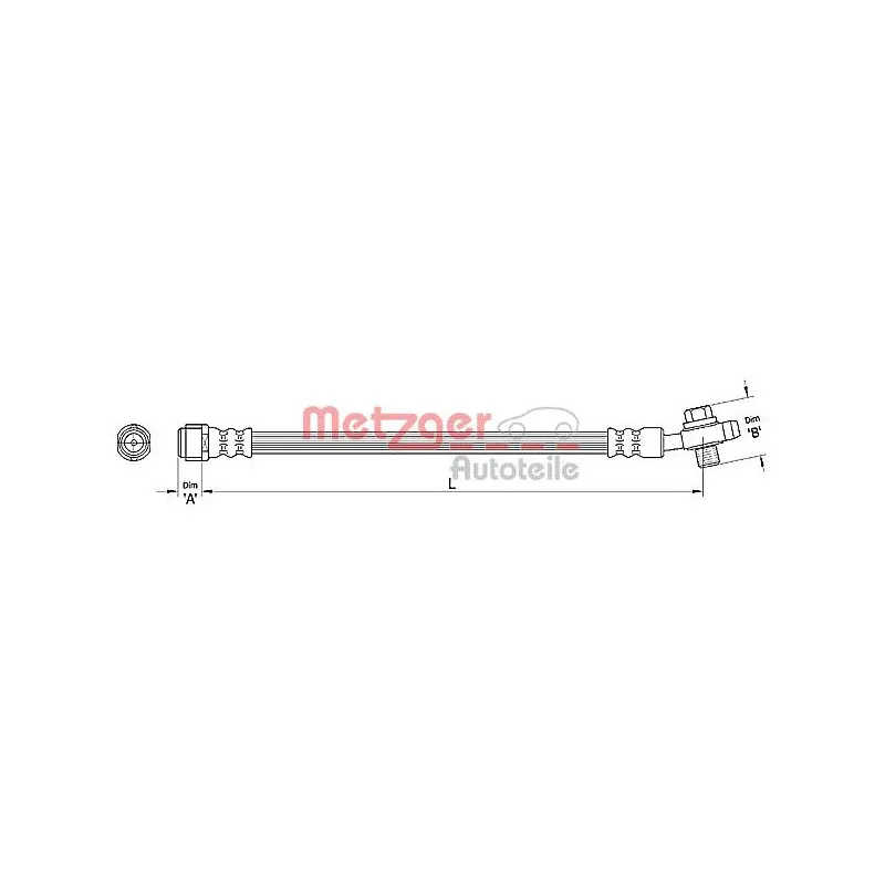 Flexible de frein METZGER 4110381