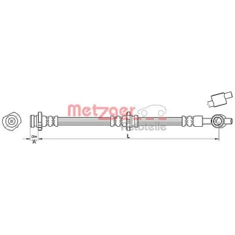 Flexible de frein METZGER