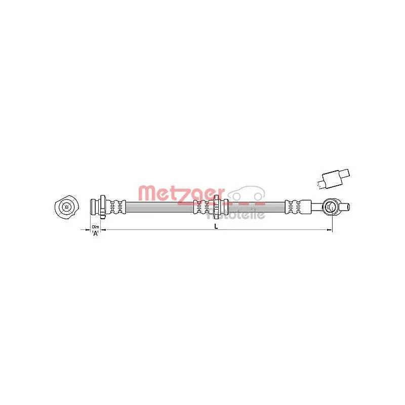 Flexible de frein METZGER 4110383