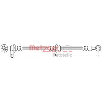 Flexible de frein METZGER 4110390