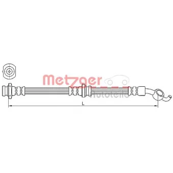 Flexible de frein METZGER 4110392