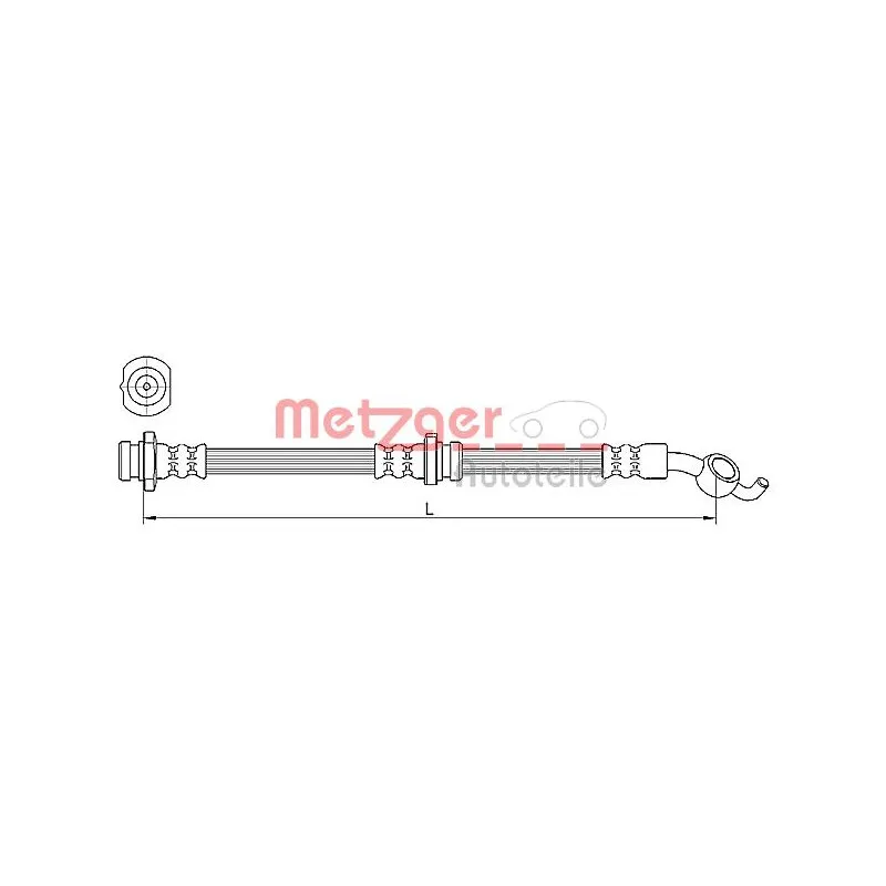 Flexible de frein METZGER 4110392