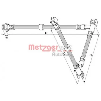 Flexible de frein METZGER 4110395