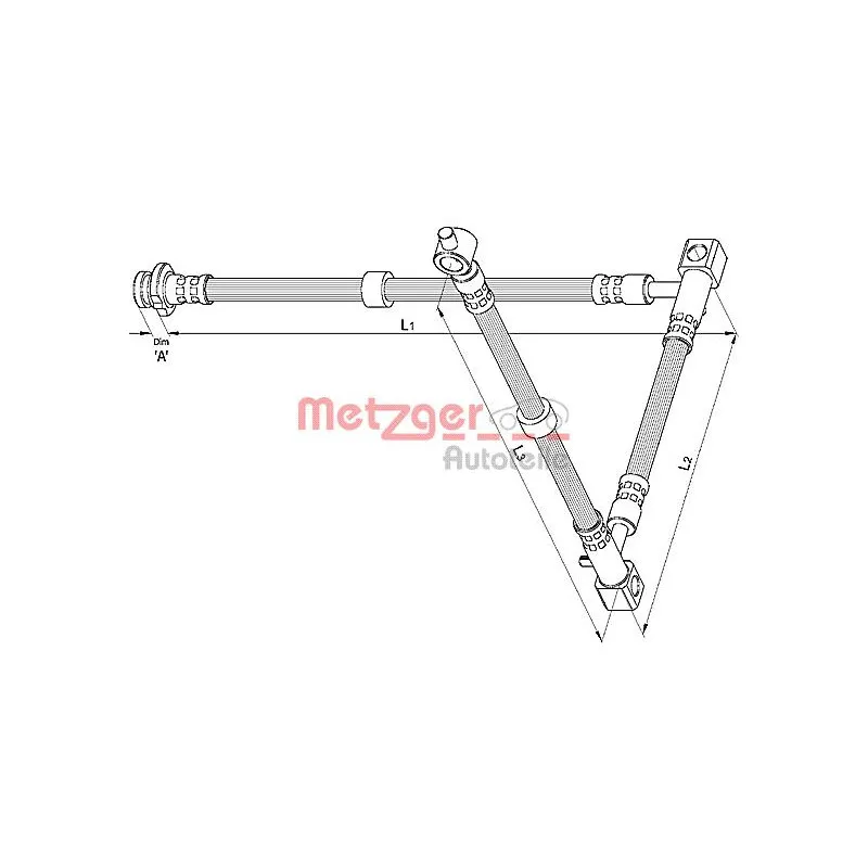 Flexible de frein METZGER 4110395