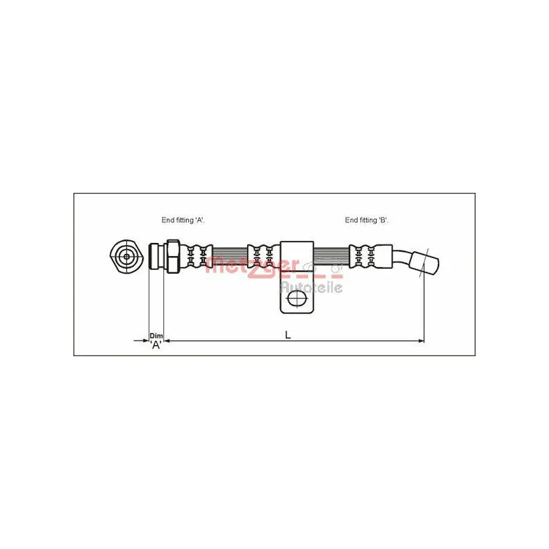Flexible de frein METZGER 4110404