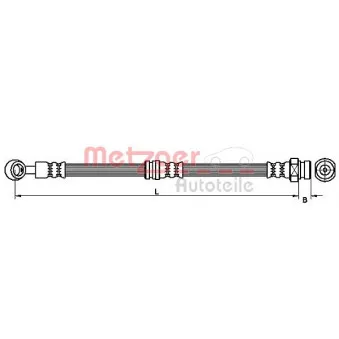 Flexible de frein METZGER 4110410