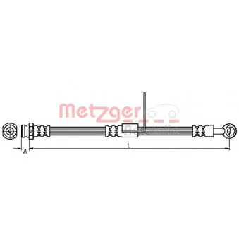 Flexible de frein METZGER 4110427