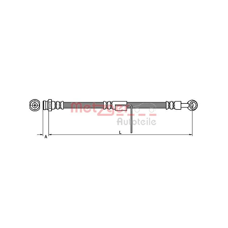 Flexible de frein METZGER 4110428