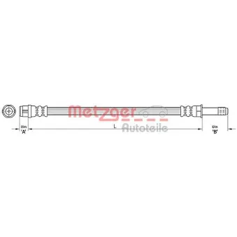 Flexible de frein METZGER