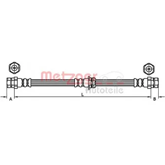 Flexible de frein METZGER 4110435