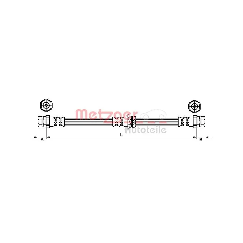Flexible de frein METZGER 4110435