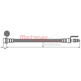 Flexible de frein METZGER 4110436