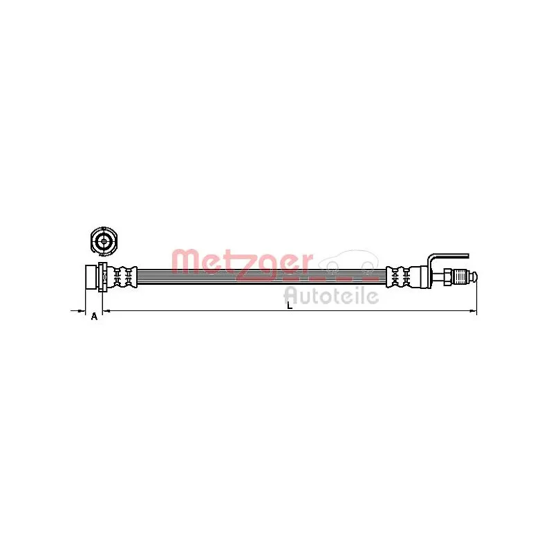 Flexible de frein METZGER 4110436