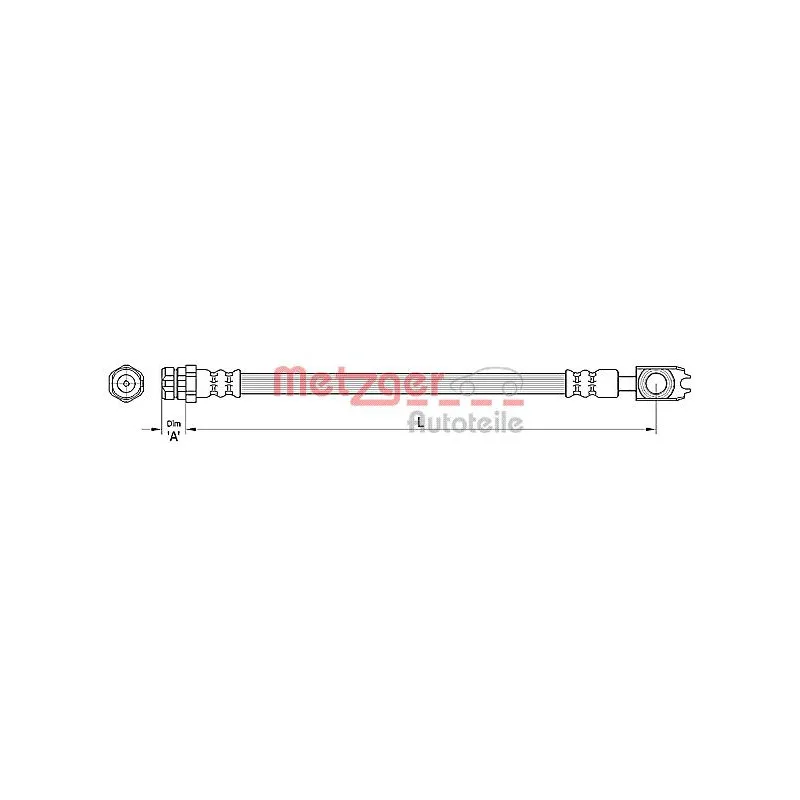 Flexible de frein METZGER 4110441