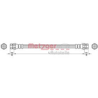 Flexible de frein METZGER 4110446