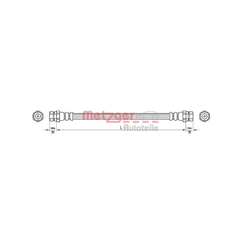 Flexible de frein METZGER 4110446