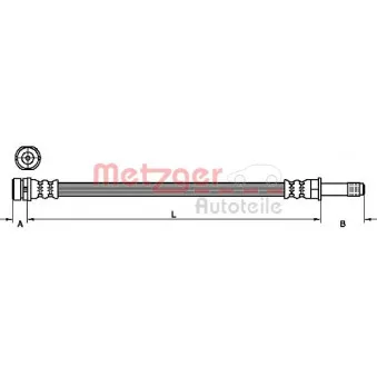 Flexible de frein METZGER 4110449