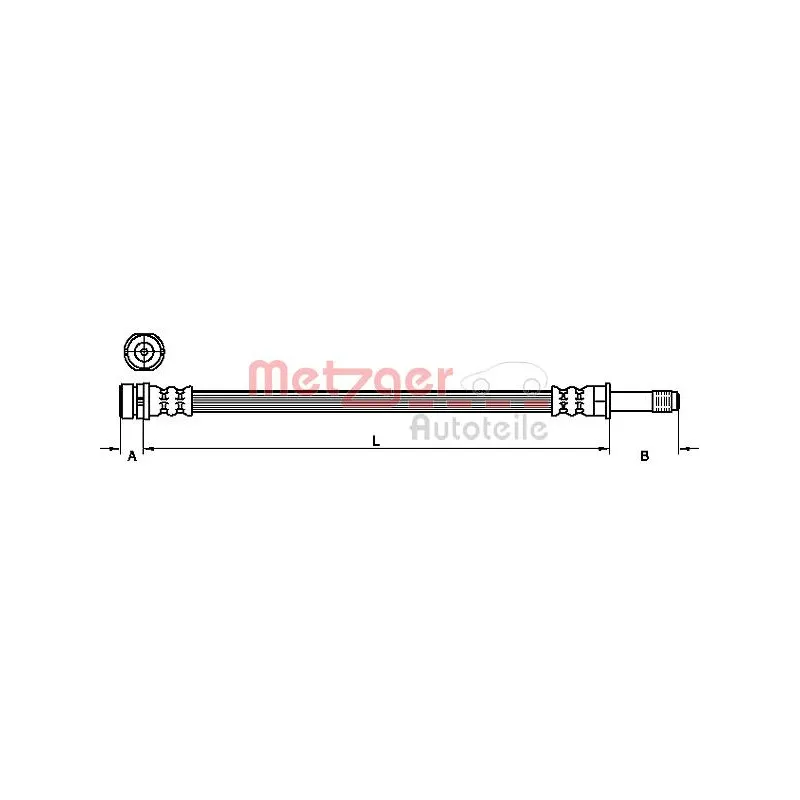 Flexible de frein METZGER 4110449