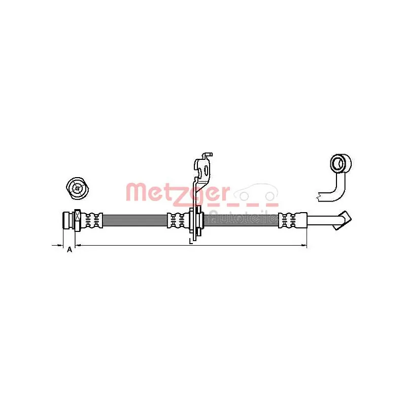 Flexible de frein METZGER 4110452