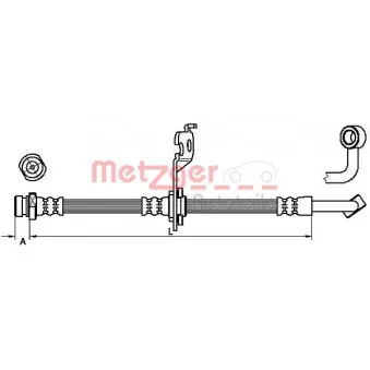 Flexible de frein METZGER 4110453