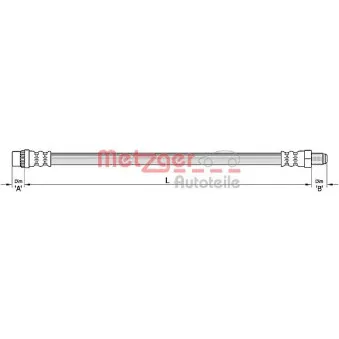 Flexible de frein METZGER 4110455