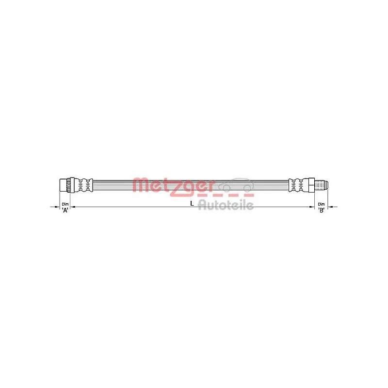 Flexible de frein METZGER 4110455