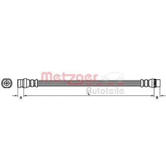 Flexible de frein METZGER 4110457