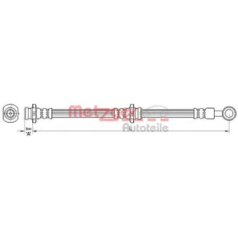 Flexible de frein METZGER 4110462