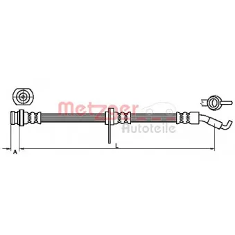 Flexible de frein METZGER 4110468