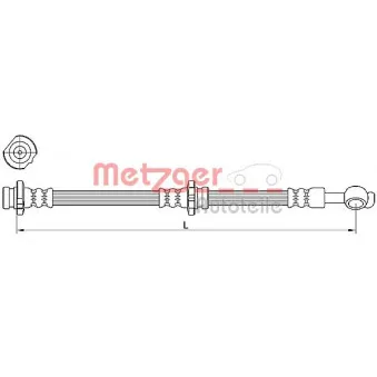 Flexible de frein METZGER 4110471