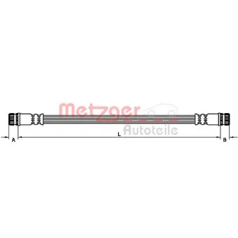 Flexible de frein METZGER 4110474