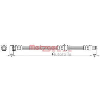 Flexible de frein METZGER 4110478