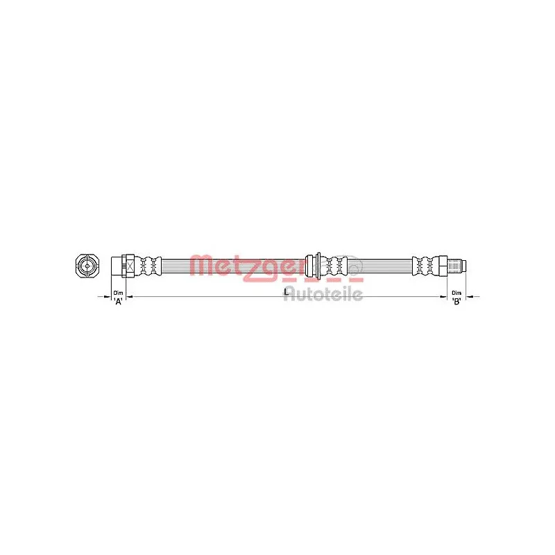 Flexible de frein METZGER 4110479