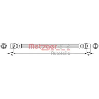 Flexible de frein METZGER 4110480