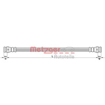 Flexible de frein METZGER 4110485