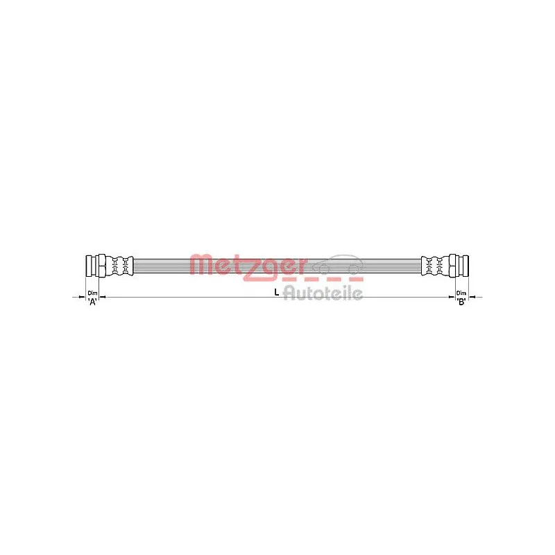 Flexible de frein METZGER 4110485