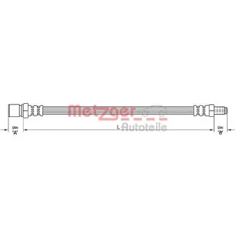 Flexible de frein METZGER 4110489