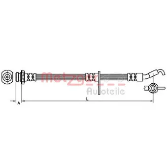 Flexible de frein METZGER 4110490