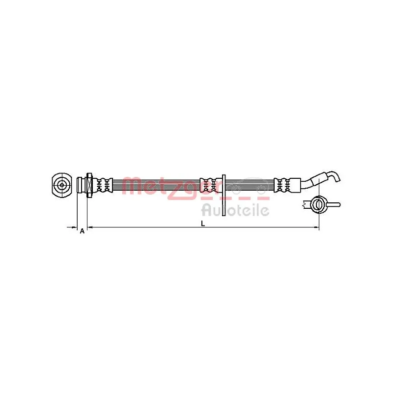Flexible de frein METZGER 4110490