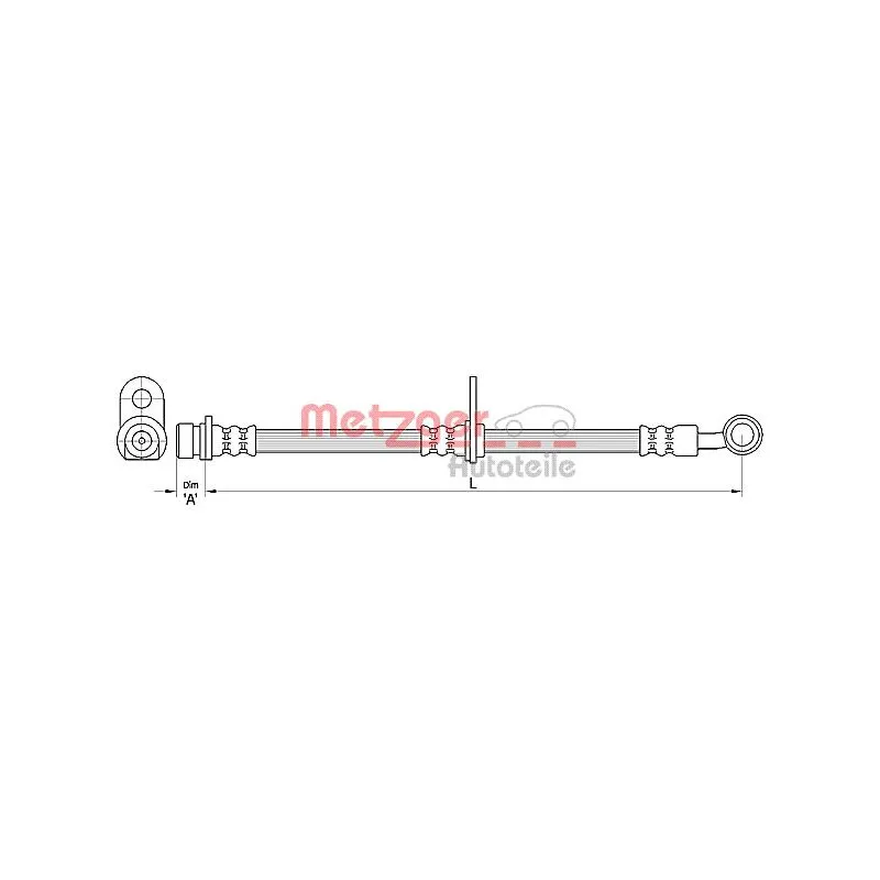 Flexible de frein METZGER 4110493