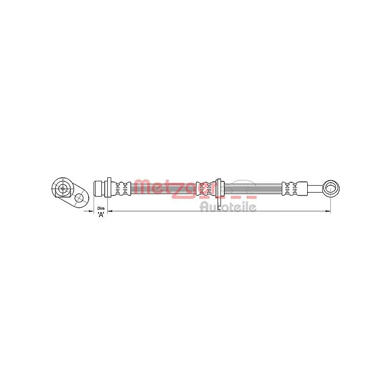 Flexible de frein METZGER 4110494