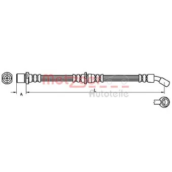Flexible de frein METZGER 4110506