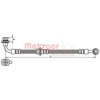 Flexible de frein METZGER 4110529