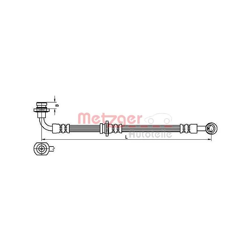 Flexible de frein METZGER 4110529