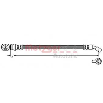 Flexible de frein METZGER 4110530