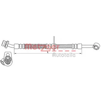 Flexible de frein METZGER 4110556