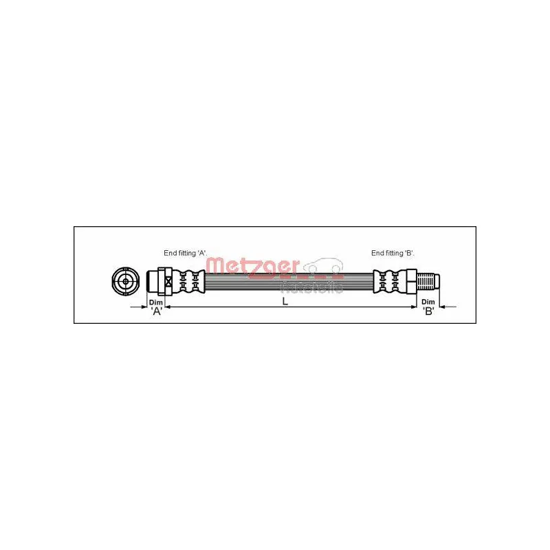 Flexible de frein METZGER 4110578