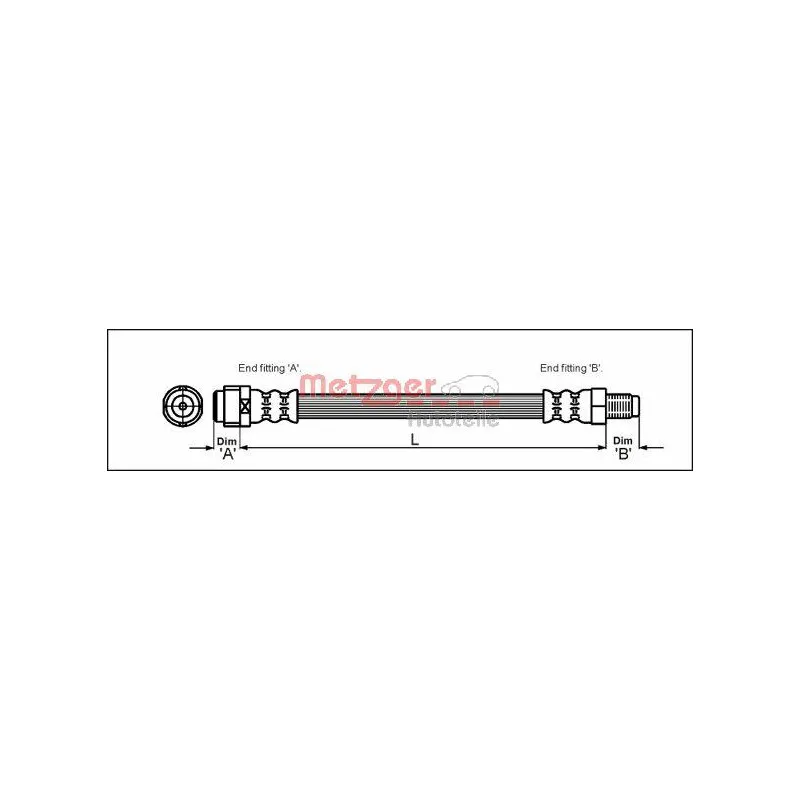 Flexible de frein METZGER 4110581