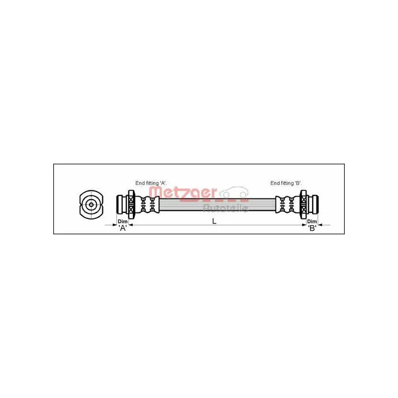 Flexible de frein METZGER 4110611